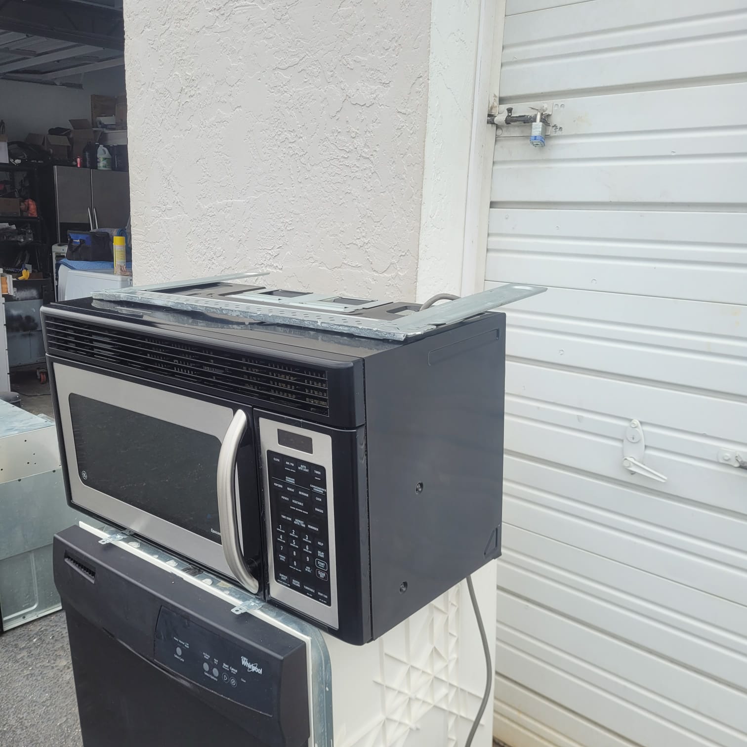 GE Black Stainless Steel Over-the-Range Microwave GE Black Stainless Steel Over-the-Range Microwave